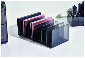 Матово черен органайзер за козметика за баня от рециклирана пластмаса Palette Station - iDesign