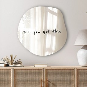 Стикер за огледало S34 – P.S. you got this 89x16
