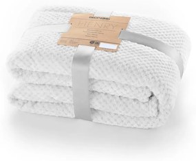 Бяло одеяло от микрофибър , 170 x 210 cm Henry - DecoKing