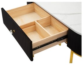 Конзолна маса в черно и златно 43x100 cm Montpellier - Mauro Ferretti