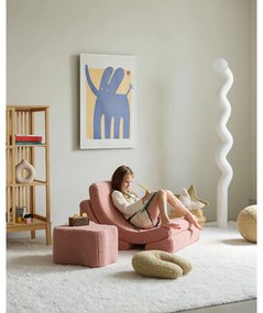 Розов детски пуф от букле Cloud – Wigiwama