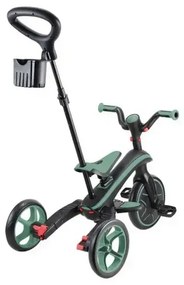 Детска триколка 4 в 1 GLOBBER EXPLORER TRIKE FOLDABLE, сгъваема, цвят маслина