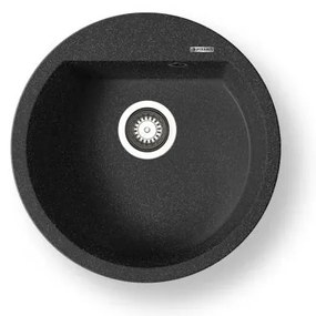 Pyramis 70106911 - Кухненска мивка ALAZIA Ø 51 см, гранит/черен