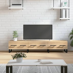 829175 vidaXL ТВ шкаф, сонома дъб, 150x36x30 см, инженерно дърво