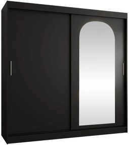 Гардероб Selfie 200 плъзгащ-Черно