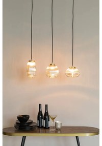 Висяща лампа в златист цвят със стъклен абажур ø 12 cm Robin - White Label