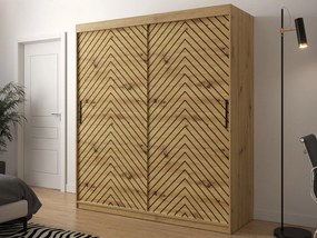 Плъзгащ се гардероб Jodelka-Artisan-Mauro-Дължина: 180 cm