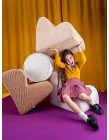 Кафяв детски стол от рипсено кадифе Cloud – Wigiwama