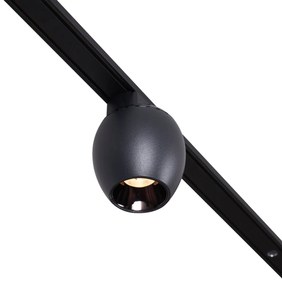 Модерна релсова система за осветление с 4 черни прожектора 1-фазов - Magnetic Zagaye