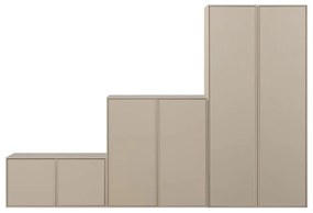 Кремав модулен гардероб от борова дървесина 300x200 cm Daily – vtwonen