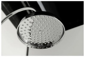 Месингов душ комплект в лъскаво сребристо с душ глава и ръчен душ 142 cm Antea – Sapho