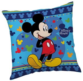 Детска възглавница от флийс 40x40 cm Mickey "Blue" – Jerry Fabrics