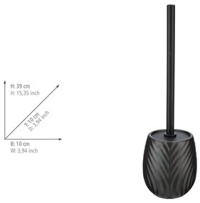 Антрацитна керамична четка за тоалетна Idro – Wenko