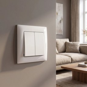 Двоен Ключ с Рамка OSTE JNH007-W WHITE