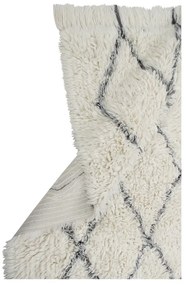 Кремав ръчно изработен вълнен килим подходящ за пране 200x300 cm Berber Soul – Lorena Canals