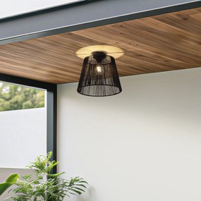 Japandi външен плафон с черно въже IP54 - Jayla