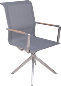 Сив градински стол метален Salida – Garden Pleasure