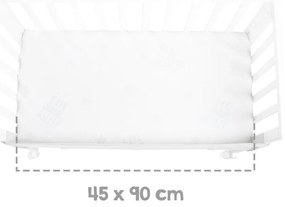 Бяло детско креватче 90x45 cm - Roba