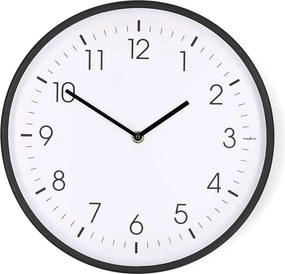 Nedis CLWA1226BK - Стенен часовник, диаметър 30,8 см, 1xAA, черен