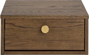 Нощно шкафче от декор от дъб в тъмно естествен цвят Monfort – Actona