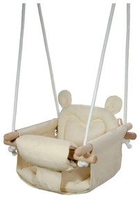 2Kids Toys - Детска текстилна люлка кремав/бук