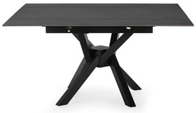 Сгъваема трапезна маса с допълнителна плоча с каменен плот за маса 90x150 cm Arlene – Marckeric