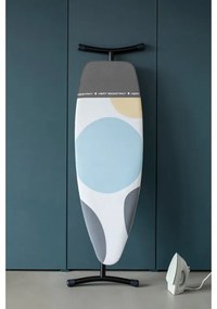 Маса за гладене Brabantia D 1003386, 135x45 см, 7 позиции за регулиране, Топлоустойчива зона за ютия, Бял/Сив