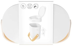 Бял контейнер за компостируеми отпадъци 4 l Bellwood – Umbra