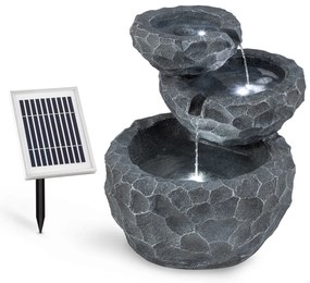 Blumfeldt Murach, каскаден фонтан, работа с батерии, 2 W, слънчев панел, 3 светодиода