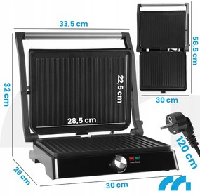 Електрическа скара и машина за сандвичи MALTEC SM3000W 2200W