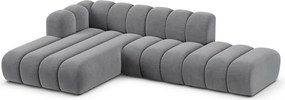 Светлосив ъглов диван (ляв ъгъл) Lupine – Micadoni Home