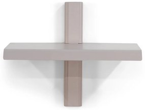 Кафяво-сив метален стенен рафт 28 cm Hola – Spinder Design