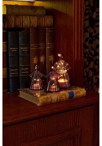 Светлинни декорации в цвят бордо в комплект от 2 бр. ø 6,5 cm Alberte - Sirius