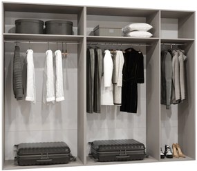 Гардероб Малага пети крилен-Черен