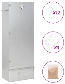 Sonata H BBQ опушвач с дървесен чипс 44,5x29x110 см поцинкована стомана