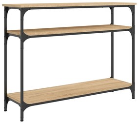 834036 vidaXL Конзолна маса, дъб сонома, 100x29x75 см, инженерно дърво
