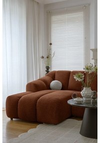 Теракотен ъглов диван (ляв ъгъл) Shell – Miuform