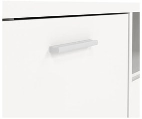 Бяла маса за телевизор 147x38 cm Media - Tvilum