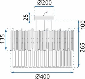 Лампа APP1480-1C Chrom