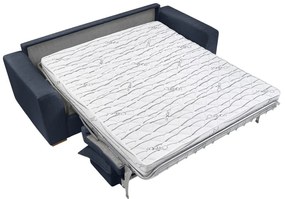 Тъмносин разтегателен диван от рипсено кадифе 225 cm Augustin – Bobochic Paris