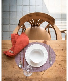 Розова и лилава подложка Овал, 46 x 33 cm - Tiseco Home Studio