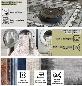 Сини килими за баня в комплект 2 бр. 60x100 cm – Foutastic