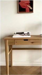 Конзолна маса с дъбов плот в естествен цвят 40x110 cm Garrison – Rowico