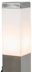 Модерна външна лампа 45 см стомана с гнездо IP44 - Malios