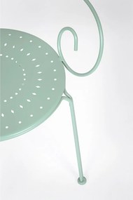 Градински стол метален в цвят мента Etienne – Bizzotto