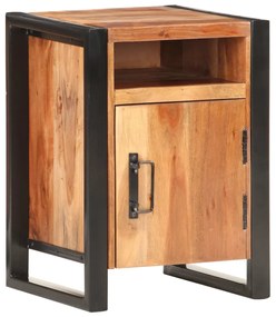 321569 vidaXL Нощно шкафче, 40x35x55 см, масивна акациева дървесина
