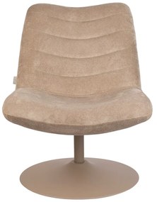 Бежово кадифено кресло Bubba - Zuiver