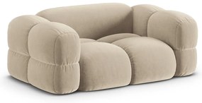 Бежов кадифен диван 180 cm Loretto – Cosmopolitan Design