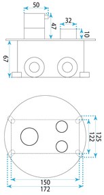Душ система за вграждане Rea Lungo Diamond Chrom + BOX