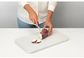 Дъска за рязане и сервиране Brabantia Tasty+ 1003308, 40x25 см, Нехлъзгаща се, Лесна за почистване, Светлосив